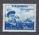 ROMANIA 1954 LP 367 ZIUA MARINEI MNH