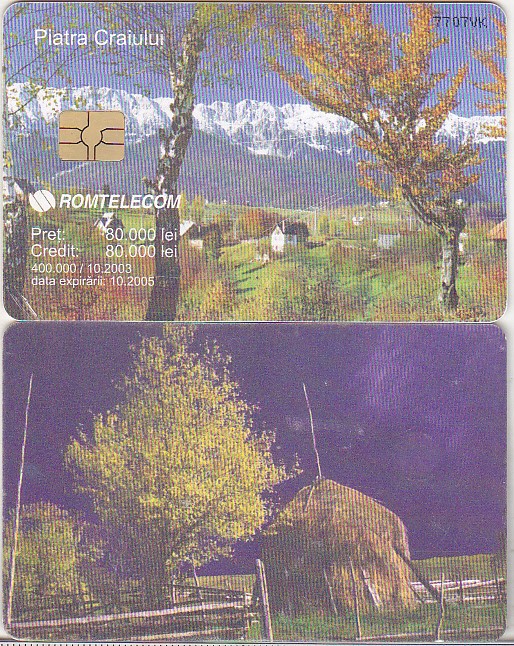 bnk card Cartela telefonica 2003 - Piatra Craiului 1 - RO-ROM-0215A