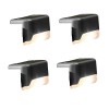 Aplica solara cu LED de colt Hoff, 1lm, lumina calda, IP44, moderna, set 4 bucati