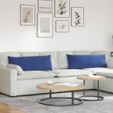 vidaXL Perne pentru canapea 2 pcs Albastru Poliție 120 x 40 cm 42013810