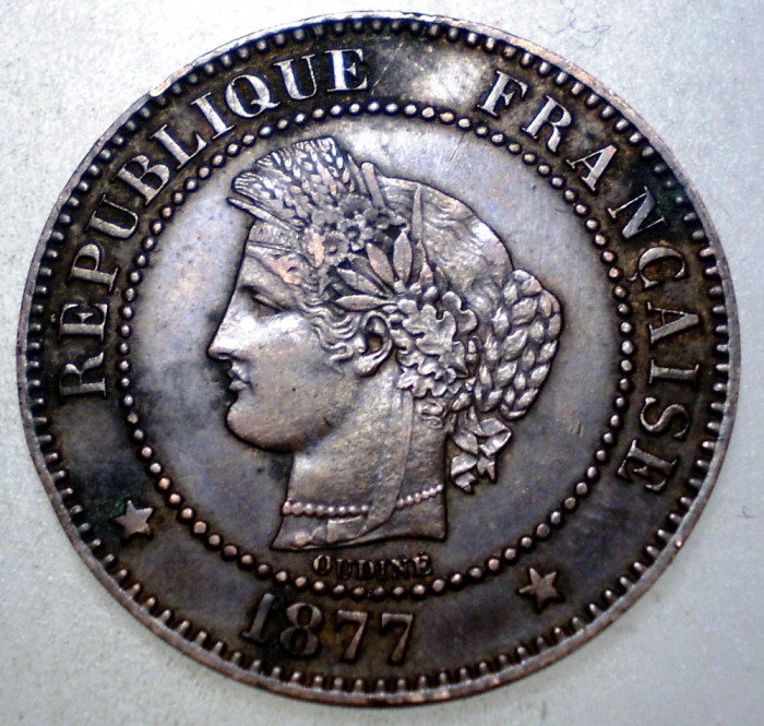 F.079 FRANTA CERES 2 CENTIMES 1877 A