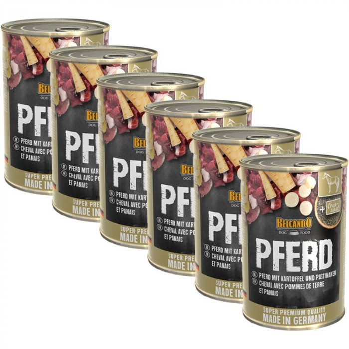 Belcando Pferd carne de cal cu cartofi 6 x 400 g