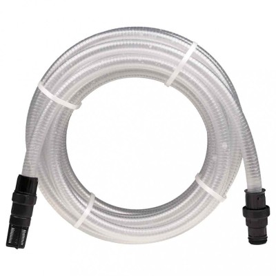 Furtun de aspirație cu conectori PVC transparent 1&amp;quot; 10 m PVC foto