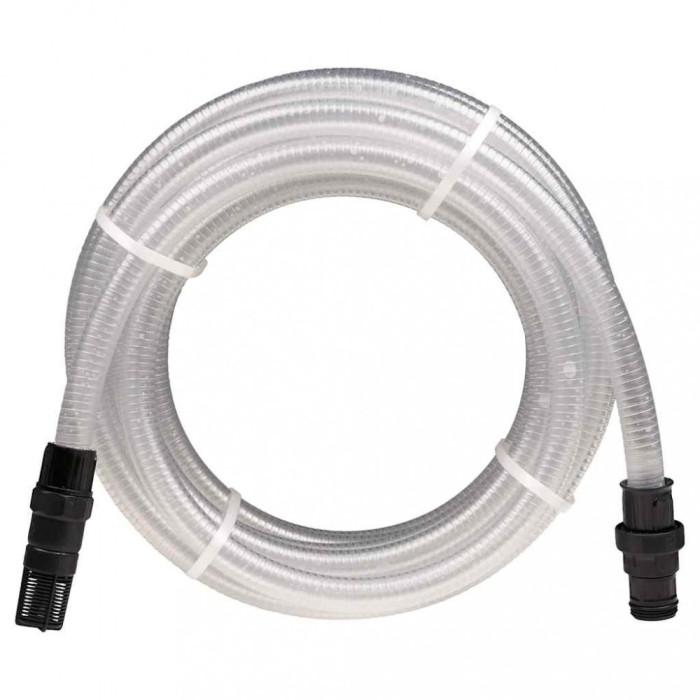 Furtun de aspirație cu conectori PVC transparent 1&quot; 10 m PVC