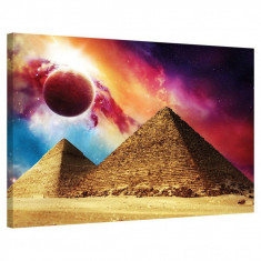 Tablou Canvas, Tablofy, The Great Pyramid of Giza &middot; Solar Flare, Printat Digital, 50 &times; 40 cm