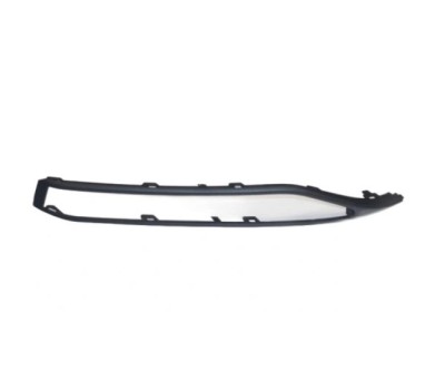 Ornament grila bara protectie, spoiler Skoda Superb (3v), 2019-06.2024, montare fata, dreapta, negru/negru, RapidAuto foto