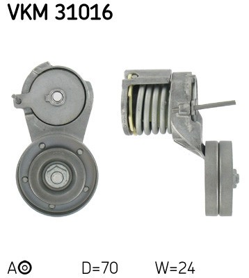 SKF VKM 31016 rola intinzator,curea transmisie foto