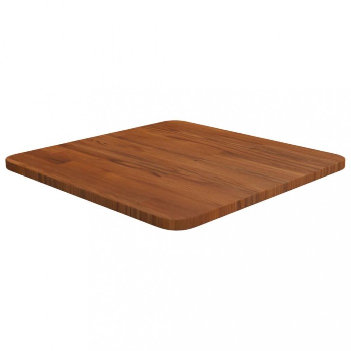 vidaXL Blat de masă pătrat maro &icirc;nchis 40x40x1,5 cm lemn stejar tratat