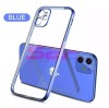 Husa iPhone 13 Mini, TPU Plating, Albastru, Protectie Camera, Shockproof