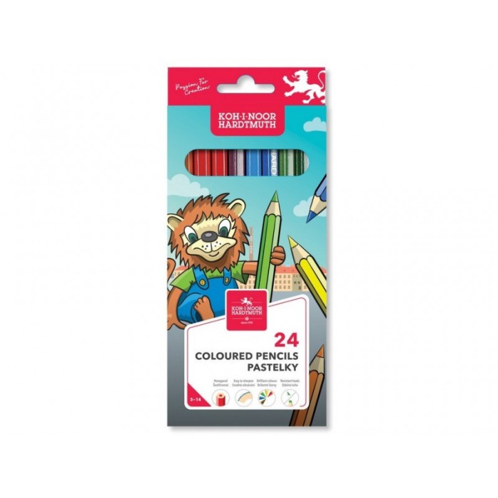 Creioane colorate KHN 24/set Leu