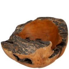 Bol decorativ din lemn exotic Silhouttee, L