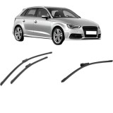 Cumpara ieftin Set 3 stergatoare AUDI A3 Sportback (8VA, 8VF) din 2012-2020, pentru parbriz si luneta fata si spate auto, Bosch Aerotwin-Aerotwin, din cauciuc silico