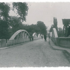 1774 - TARGU-JIU, Bridge, Romania - old postcard, real PHOTO - unused
