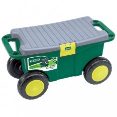 Draper Tools Carucior de unelte gradina si scaun verde 56x27,2x30,4 cm GartenMobel Dekor