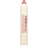 puroBIO Cosmetics Twist&amp;Go ruj nutritiv in creion culoare Pink Sand 2.9 g
