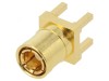 Conector SMB soclu mamă drept 50&Omega; THT PTFE aurit