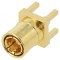 Conector SMB soclu mamă drept 50&Omega; THT PTFE aurit