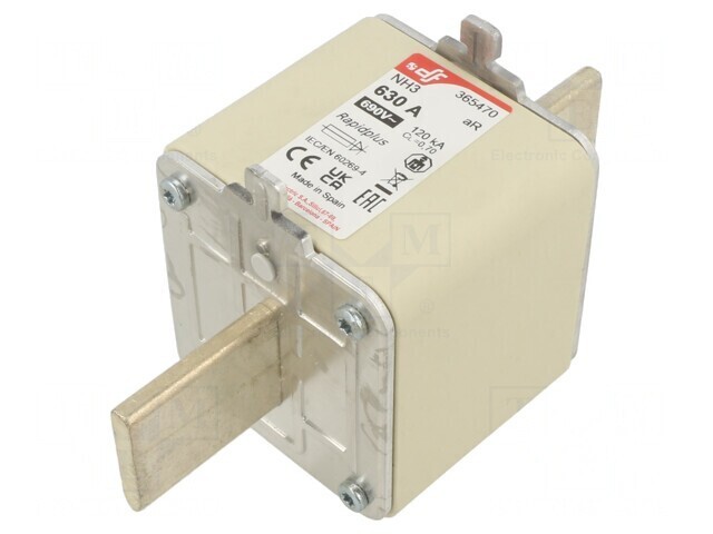 Siguranță NH3 630A 690VAC 550VDC Argintie