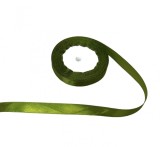 Panglica din satin pentru decorare, kaki inchis, 22.5m x 1.5 cm
