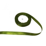 Panglica din satin pentru decorare, kaki inchis, 22.5m x 1.5 cm