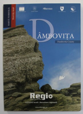 DAMBOVITA / DAMBOVITA COUNTY - HARTA TURISTICA / TRAVEL MAP , 2011 foto