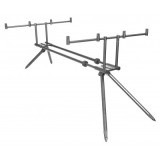 Rodpod Pescuit Delphin RPX 4 Silver, 3/4 Posturi, Reglabil 84-138cm, Aluminiu, Husa Inclusa