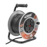 Rola prelungitor cablu pentru curent cu cadru metalic 25 metri 3 x 2,5 mm Verke