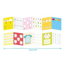 Carte de colorat si trasat linii pentru copii Banana Panda Ready To Trace Intermediate Lines, imagini cu obiecte comune, 23 ilustratii de trasare si c