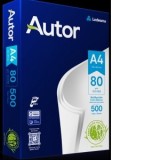 Hartie copiator Autor A4, 80 g/mp, 500 coli/top