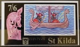 BC484, ST.Kilda Scotia 1971, colita corabii vikinge, neperforata