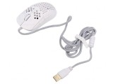 Mouse optic alb USB cu 7 butoane și cablu de 1,8m
