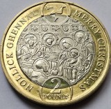 2 Pounds Isle of Man 2023, Christmas - Moneda Colecție