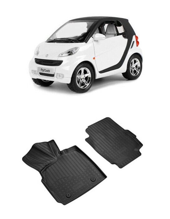 Set covorase cauciuc tip tavita SMART FORTWO (451) 3D (2007-2015)
