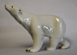 Urs polar din portelan Royal Dux Cehoslovacia - Art Deco - dimensiuni mari