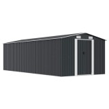 Cumpara ieftin Sopron de gradina, 257x580x181 cm, antracit, metal