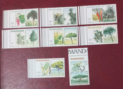 RWANDA 1983 - FLORA si FAUNA - ARBORI foto