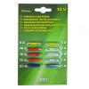 Set 10 Sigurante Auto Cilindrice RoGroup 12V: 5A, 8A, 16A, 25A - Ceramice, Clasice, Diverse Culori