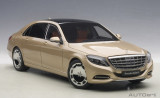 Macheta auto MERCEDES Maybach S-Klasse (S600) SWB (2015) 1:18 auriu, Autoart