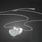 Colierul din argint Heart in Heart ARG191