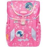 Ghiozdan neechipat Tyger Joy Go Green Motiv Rainbow Bubbles + Cadou, Herlitz
