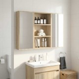vidaXL Dulap de perete pentru baie Stejar Sonoma 40 x 16 x 62,5 cm 889369