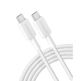 Anker USB, C la USB, C, 1.8m, 60W, 480 Mbps, nylon braided, alb , A81F6G21