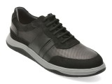 Cumpara ieftin Pantofi sport OTTER negri, 60742, din piele naturala