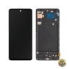 Display cu Touchscreen MP compatibil cu Samsung Galaxy A71 A715 cu Rama Negru