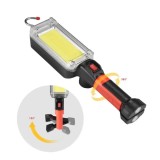 Lampa Lucru COB LED, 2 Acumulatori Incarcare USB, Magnet Carlig Agatare
