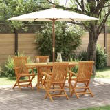 VidaXL Set de masă pentru grădină 5 pcs Maro 160 x 80 x 75 cm