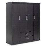 Cumpara ieftin Dulap Olympus Cu 4 Uși Și Sertare Culoare Wenge 159x57x183 cm