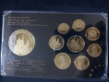 Set Euro - Probe Germania + medal placate cu aur, Europa