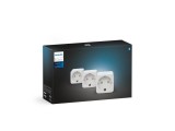 Set 3 Prize Inteligente PHILIPS Hue Smart Plug tip F alb 220-240V 2300W ZigBee Bluetooth compatibil Alexa Siri Google Assistant