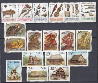 POLONIA 1985/1986 LOT SERII MNH foto